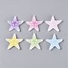Transpant Resin & Paillette Decoden Cabochons CRES-Q222-01-1
