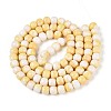 Ombre Effect Dyed Glass Beads Strands GLAA-N067-01A-08-2