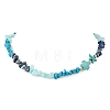 Natural Lapis Lazuli & & Synthetic Turquoise & Natural White Jade Necklaces NJEW-JN06630-2