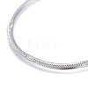 304 Stainless Steel Flat Snake Chain Necklaces X-NJEW-F277-02B-P-2