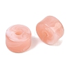 Two-Color Opaque Acrylic Imitation Gemstone Beads AC-CBA3EFE-02E-3