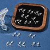 2 Pairs Alloy Stud Earrings for Women EJEW-FS0001-27A-9