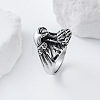 Vintage Punk 304 Stainless Steel Finger Rings YJ4863-2-2