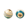 Brass Enamel Beads KK-CBA0E55-02A-G-2
