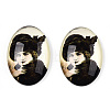 Glass Cabochons GGLA-T004-01K-1