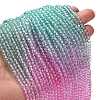 Transparent Painted Glass Beads Strands X1-DGLA-A034-T4mm-A10-2