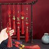 12Pcs 4 Styles Polyester Tassel Pendant Decorations HJEW-FH0001-12-3