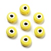 Opaque Printed Acrylic Beads OACR-G038-04G-1