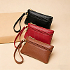 3Pcs 3 Colors Double Layer PU Imitation Leather Zipper Wallets AJEW-CL0005-46-4