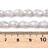 Opaque Solid Color Electroplate Glass Beads Strands X-EGLA-N013-P6mm-B05-4