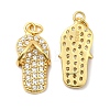 925 Sterling Silver Micro Pave Cubic Zirconia Shoe Pendants STER-I010-04G-1