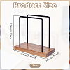 2 Bags Iron & Wood Napkin Holder AJEW-GO0004-79-2