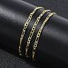 1.8MM Brass Figaro Chain Necklaces for Women KK-CBA2293-08G-2