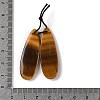 2Pcs Natural Tiger Eye Pendants G-A228-03D-3