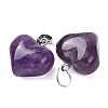Natural Amethyst Pendants G-B188-04P-02-2