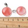 Cherry Quartz Glass Pendants G-B127-14P-03-3