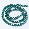 Electroplate Glass Beads Strands EGLA-A034-P1mm-B09-2