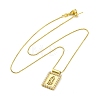 Brass Religion Pendant Necklaces NJEW-C071-06C-G-4