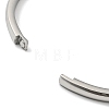 Non-Tarnish 304 Stainless Steel Smooth Hinged Bangles LS-BJEW-Q772-01P-3