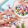 140Pcs 5 Styles UV Plating Opaque Acrylic Beads DIY-TA0015-59-6