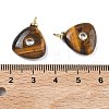Natural Tiger Eye Pendants KK-C251-01C-04-3