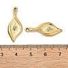 304 Stainless Steel Rhinestone Pendants STAS-L308-10G-3