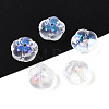 Electroplate Transparent Glass Flower Beads GLAA-T030-04-01-1