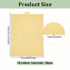 10Pcs 10 Colors PE Plastic Mesh Canvas Sheet DIY-NB0016-07-2