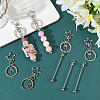 10Pcs Alloy Keychain Clasps KEYC-SC0001-79A-7