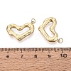 Textured & Hollow 304 Stainless Steel Pendants STAS-H100-50G-01-3