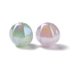 UV Plating Rainbow Iridescent ABS Plastic Beads KY-G025-13-3