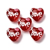 Glass Enamel Beads GLAA-Q125-01B-1