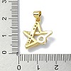 Rack Plating Real 18K Gold Plated Brass Micro Pave Cubic Zirconia Pendants KK-B084-10G-3