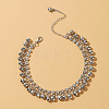 Alloy Crystal Rhinestone Bell Charm Tassel Anklets for Women WG95FC9-02-2