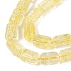 Crackle Transparent Glass Beads Strands GLAA-N068-05A-10-3