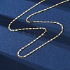 Brass Link Chain Necklaces NJEW-D302-11G-4