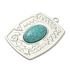 Dyed Synthetic Turquoise Big Pendants STAS-G374-05S-14-2