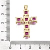 Brass Pave Cubic Zirconia Pendants CU-CBAE7DF-11G-C06-3
