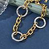 Two Tone 304 Stainless Steel Link Bracelets BJEW-P396-01C-A-3