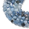 Natural Devil Blue Aquamarine Beads Strands G-P629-A02-03-4