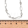 304 Stainless Steel Star Link Chain Necklaces for Women NJEW-A046-02A-P-5