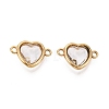 304 Stainless Steel Glass Connector Charms STAS-Q119-02G-2