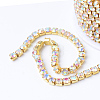 Brass Rhinestone Strass Chains CHC-T001-SS14-02C-2