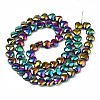 Electroplate Glass Beads Strands X-EGLA-S188-14-C02-2
