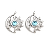 304 Stainless Steel Rhinestone Pendants STAS-Z166-24P-12-1