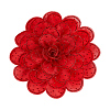 Polyester Flower Brooches JEWB-WH0020-130B-1