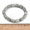 Column Natural Labradorite Beads Stretch Bracelets for Women Men BJEW-A148-01A-24-5