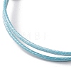 6Pcs 6 Colors Adjustable Waxed Polyester Cord Bracelet Making AJEW-JB01318-01-5