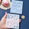 DIY Butterfly Pendant Silicone Molds for DIY Earring Making DIY-YW0009-84-4