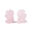 Natural Rose Quartz Horse Figurine DJEW-N005-01C-2